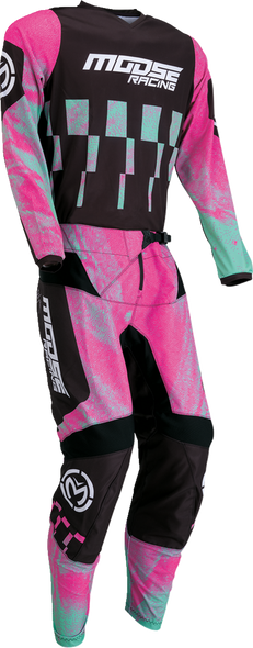 MOOSE RACING Qualifier Jersey - Pink/Teal - Small 2910-7518