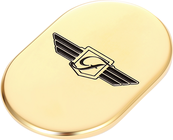 FIGURATI DESIGNS Antenna Cover - Right Rear Fender - FD Logo - Gold/Enameling FD-01-AC-GLD-RT