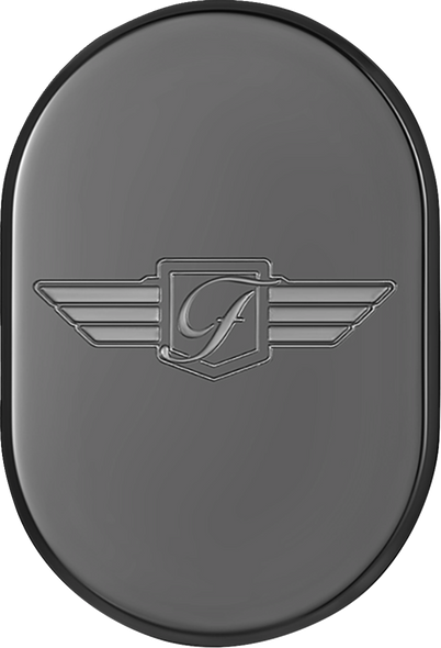 FIGURATI DESIGNS Antenna Cover - Right Rear Fender - FD Logo - Black FD-01-AC-BLK-RT