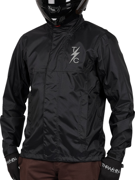 THRASHIN SUPPLY CO. Waterproof Mission Rain Jacket - Black - XL TMJ-15-11