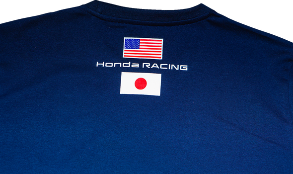 D'COR VISUALS Honda Factory T-Shirt - Navy - Medium 80-123-2