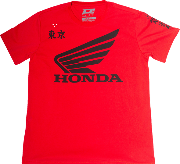 D'COR VISUALS Honda Factory T-Shirt - Red - Large 80-122-3