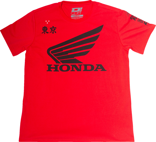 D'COR VISUALS Honda Factory T-Shirt - Red - XL 80-122-4