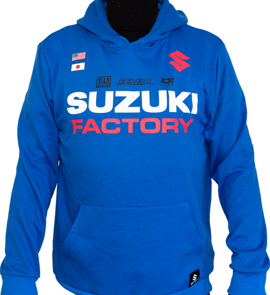 D'COR VISUALS Suzuki Factory Sweatshirt - Blue - XL 85-214-4