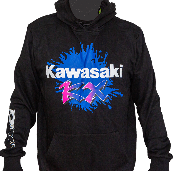 D'COR VISUALS Kawasaki Factory Sweatshirt - Black - 2XL 85-213-5