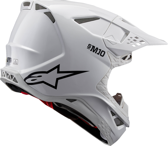 ALPINESTARS Supertech M10 Helmet - Solid - MIPS? - Gloss White - Large 8300323-2180-L