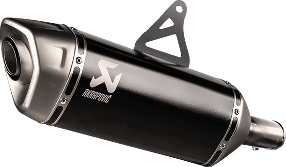 AKRAPOVIC Slip-On Line Muffler - Titanium - Black S-H7SO6-HRTBL