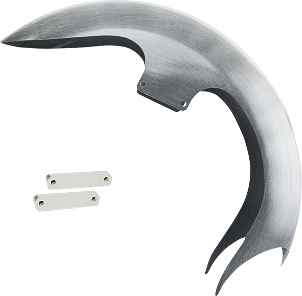 PAUL YAFFE BAGGER NATION Talon Front Fender - OEM - 16"-19" Wheel - With Chrome Adapters - Touring Models TALON-OEM-14L-C