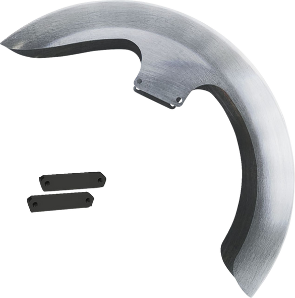 PAUL YAFFE BAGGER NATION Thicky Front Fender - OEM - 16"-19" Wheel - With Black Adapters THICKY-OEM-14L-B