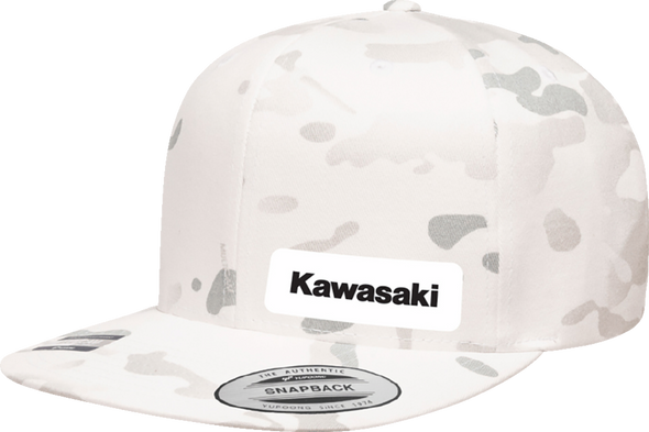 FACTORY EFFEX Kawasaki Snapback Hat - Camo White 27-86106