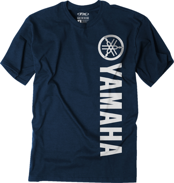 FACTORY EFFEX Yamaha Vertical T-Shirt - Heather Navy - 2XL 27-87228