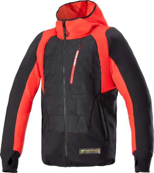 ALPINESTARS MSE Hybrid Hooded Jacket - Black/Red - 3XL 4201824-1463-3X