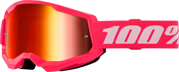 100% Strata 2 Goggle - Pink - Red Mirror 50028-00017