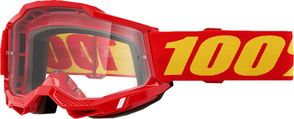 100% Accuri 2 Goggle - Red - Clear 50013-00042