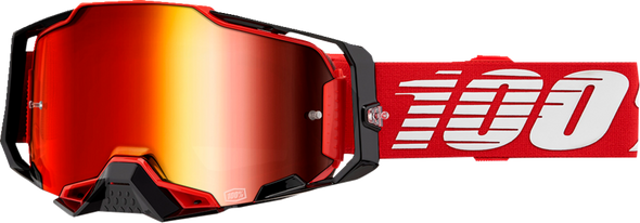 100% Armega Goggle - Red - Red Mirror 50005-00033