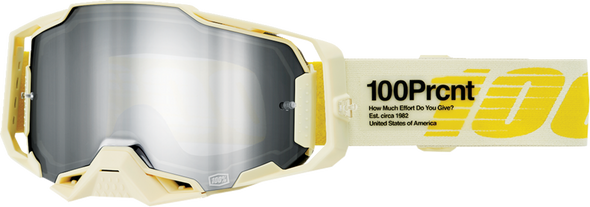 100% Armega Goggle - Barely - Silver Mirror 50005-00026