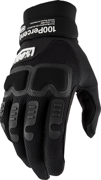 100% Langdale Gloves - Black - Small 10029-00001