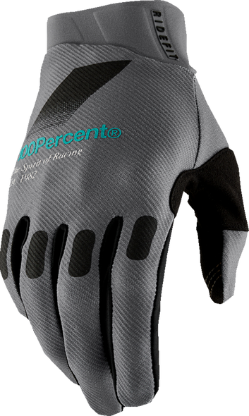 100% Ridefit Gloves - Petrol - Small 10010-00045