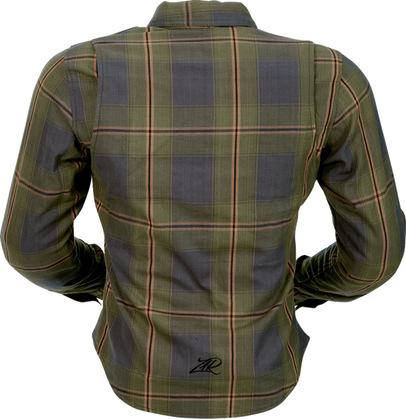 Z1R Women's Flannel Shirt - Olive - Small 3041-0685