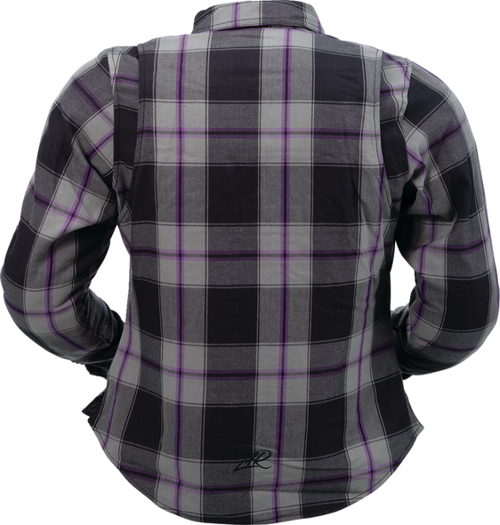 Z1R Women's Flannel Shirt - Purple - XL 3041-0680