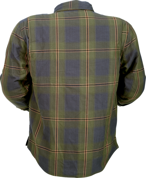 Z1R Flannel Shirt - Olive - 5XL 3040-3308