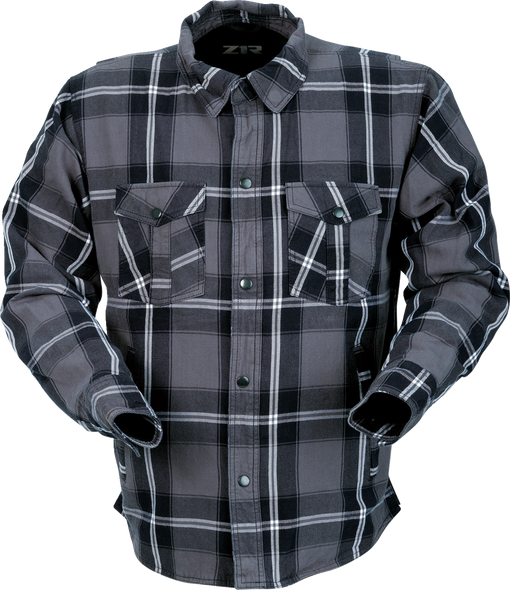 Z1R Flannel Shirt - Gray - 2XL 3040-3289