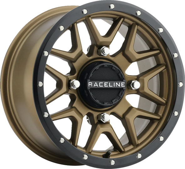 RACELINE WHEELS Wheel - Krank - Simulated Beadlock - Front/Rear - Bronze - 14x7 - 4/156 - 5+2 (+10 mm) A94BZ-47056+10