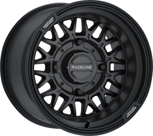 RACELINE WHEELS Wheel - Omega - Front/Rear - Black/Satin - 14x7 - 4/156 - 5+2 (+10 mm) A13B-47056+10