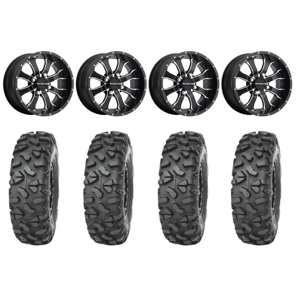 Raceline Mamba 14" UTV Wheels 32" Roctane XD Tires Polaris RZR XP 1000 / PRO XP