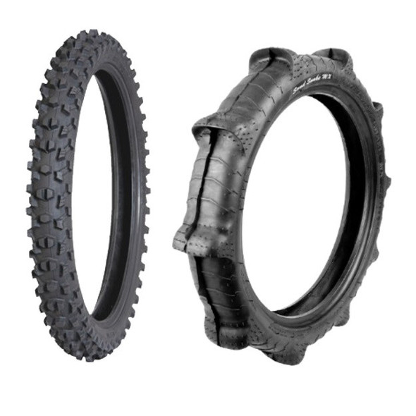 Sand Paddle 100/90-19 & 80/100-21 Front Rear Tire Set MX34 Dirt