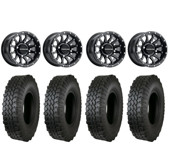 Raceline Trophy 14" UTV Wheels 28" K576A Tires Polaris RZR XP 1000 / PRO XP