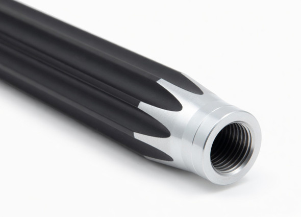 5/8" Aluminum Splined Suspension Tube – Black Anodized, Scalloped Design