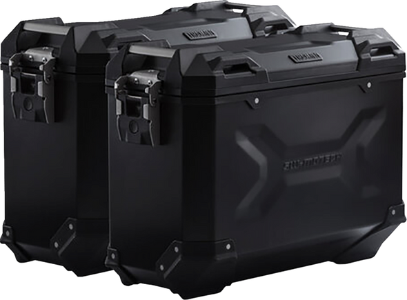 SW-MOTECH TRAX ADV Aluminum Case System - Black - Suzuki V-Strom 650 '16-'24 KFT.05.876.70001/B