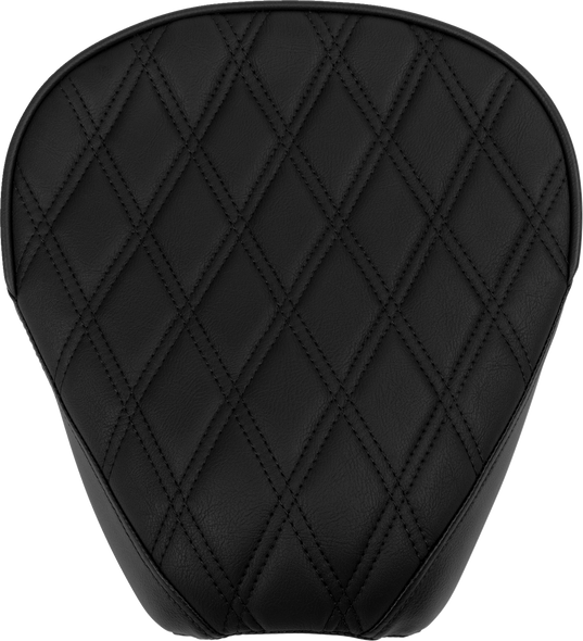 DRAG SPECIALTIES Rear Solo Seat - Wide - Double Diamond - Black Stitch - FL '97-'23 4698B