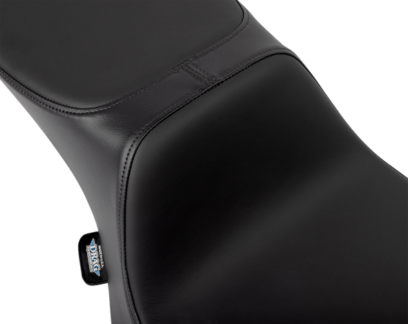 DRAG SPECIALTIES Predator III 2-Up Seat - Extended Reach - Solar Leather - Smooth - FLHX/FLTR '23-'24 4691E