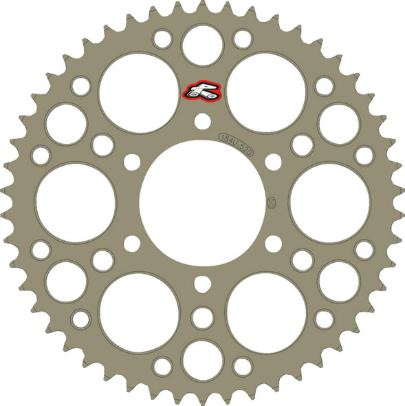RENTHAL Renthal 50 Tooth Aluminum Rear Sprocket for Kawasaki 184U-520-50P-HA 