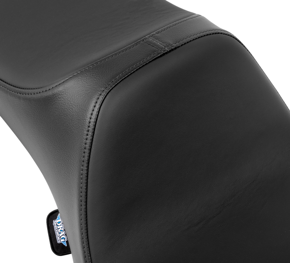 DRAG SPECIALTIES Predator III Seat - Extended Reach - Smooth - Black Solar Leather - FLH/FLT '08-'24 4687E