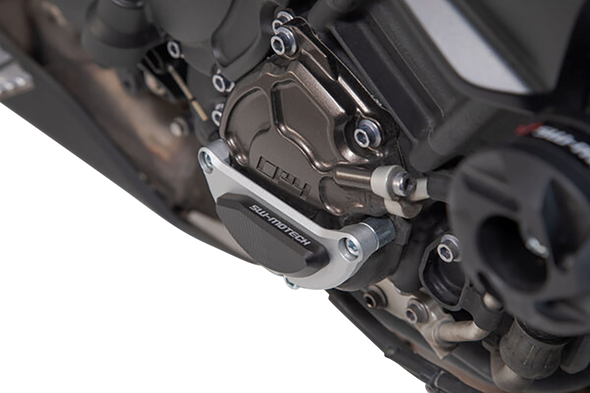 SW-MOTECH Engine Case Protector - Black/Silver - Yamaha - MT- MSS.06.564.10000
