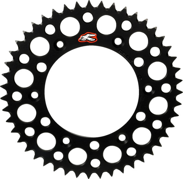 RENTHAL Renthal Rear Sprocket 52 Tooth Black Aluminum for KTM Husqvarna Gas Gas 224U-520-52GPBK 