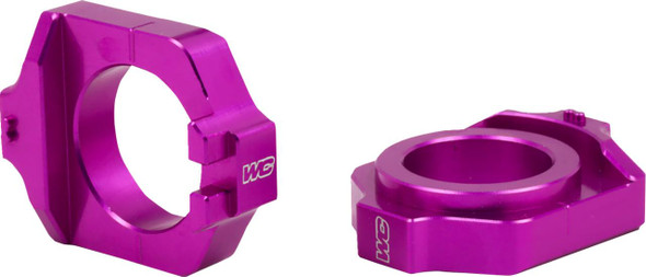  WORKS CONNECTION Elite Axle Block Kit - Purple - Honda 17-P221 