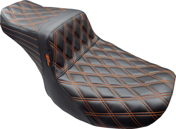 Le Pera Tailwhip Seat Burnt Orange Double Diamond Stitch FLHXSE FLTRXSE 2023-2024 LV-587DD-OB4
