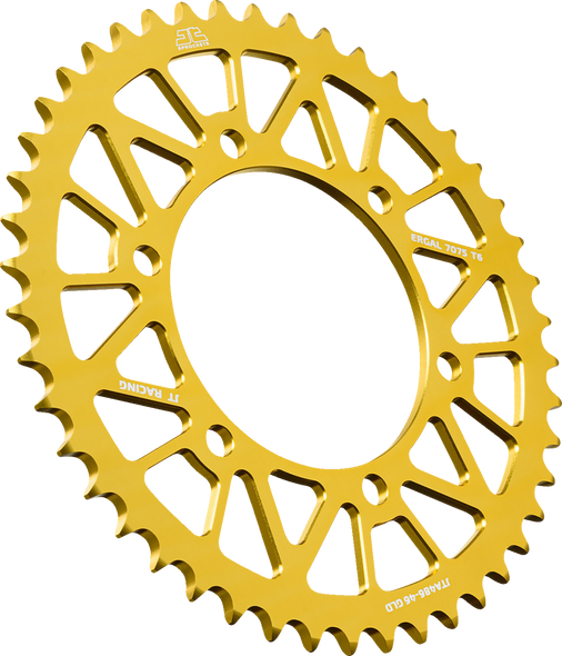 JT SPROCKETS Rear Sprocket - Aluminum - 46 Tooth - Gold - KLE 300/FZ6 JTA486.46GLD