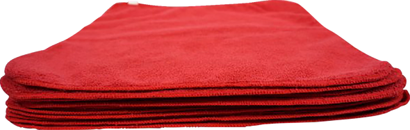 HARDLINE Microfiber Towels - Red - 24-Pack MR16300