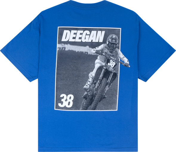 DEEGAN APPAREL MX2 T-Shirt - Blue - 2XL DMTSS3026RYL2XL