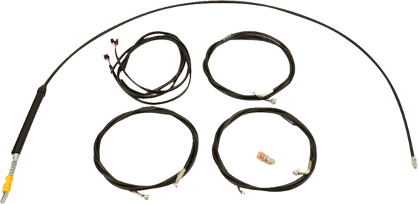 LA CHOPPERS Cable Kit - 12" - 14" Handlebars - Black LA-8059KT3-13B