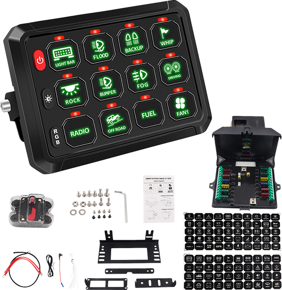 MOOSE RACING Gang Switch - 12 Position 90-200-PU MOOSE RACING Gang Switch - 12 Position 90-200-PU