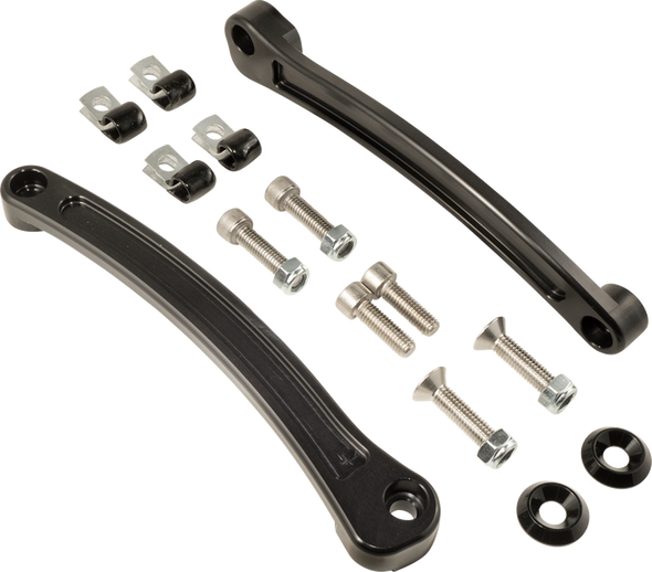 JOKER MACHINE Fender Side Rails - Black - Indian Scout 30-700-1