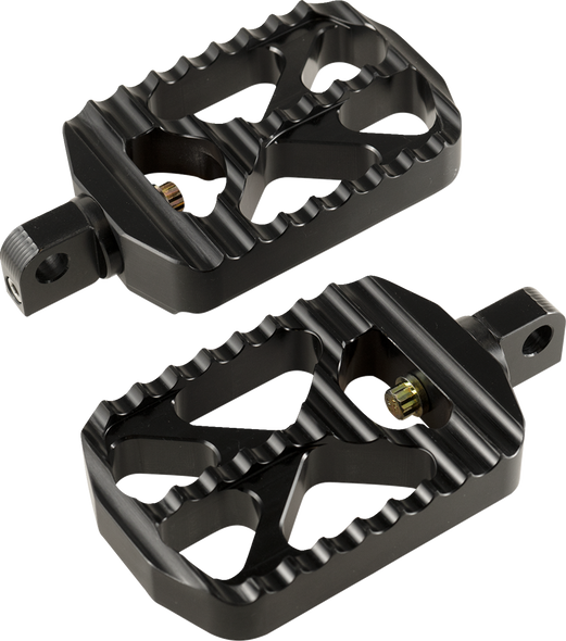 JOKER MACHINE Bear Claw Footpegs - Black - Harley-Davidson 08-646-1B