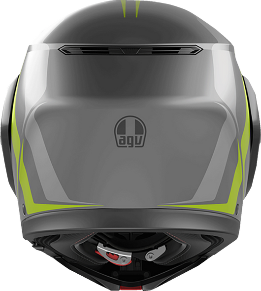 AGV Streetmodular Helmet - Resia - Matte Gray/Black/Yellow Fluo - Medium 2118296002007M