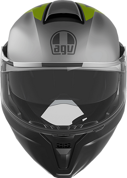 AGV Streetmodular Helmet - Resia - Matte Gray/Black/Yellow Fluo - Small 2118296002007S